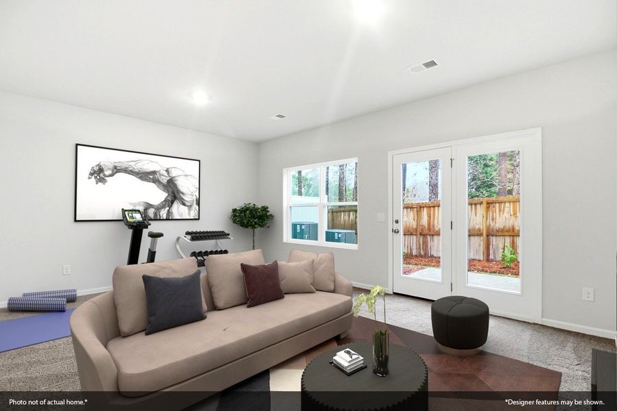 Furnished interior view inside a new home in Nichols Landing, Charlotte (Image 13).