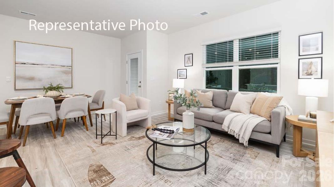 Furnished interior view inside a new home in Clark Creek Landing, Lincolnton (Image 11).
