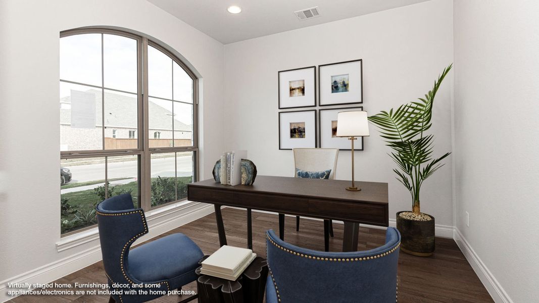 Furnished interior view inside a new home in Midline, Houston (Image 5).