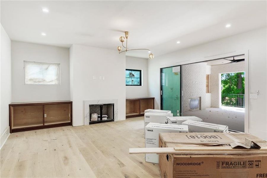 Furnished interior view inside a new home in , Atlanta (Image 6).