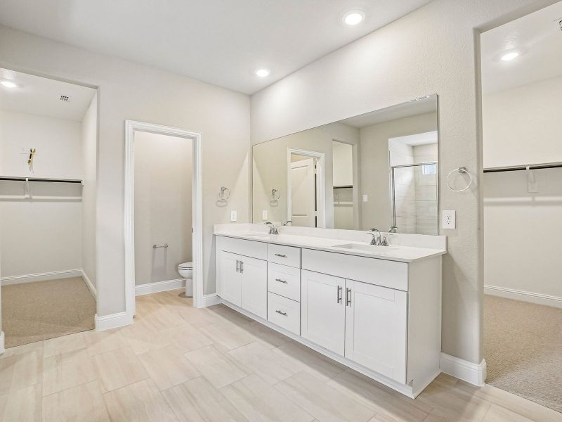 Furnished interior view inside a new home in Eastridge - Signature Series, Princeton (Image 9).