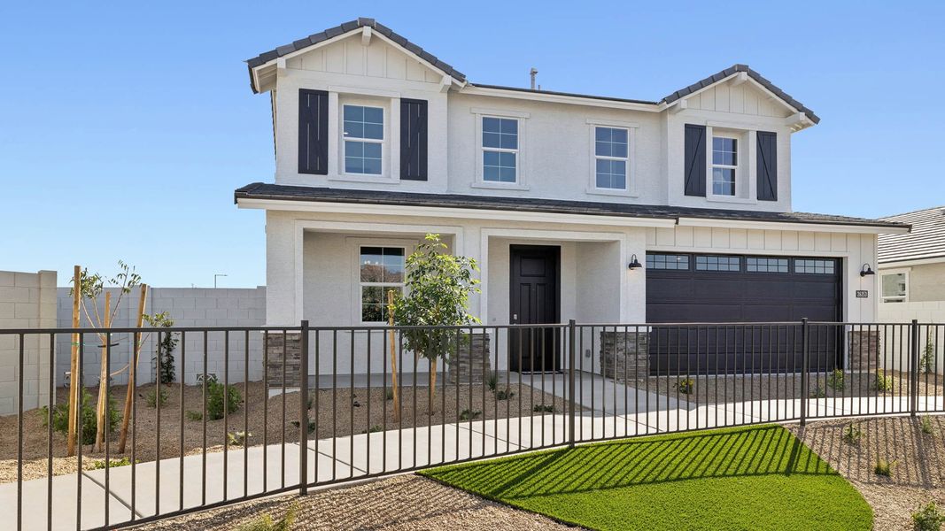 Representative exterior photo of a completed home built from the Yellowstone by D.R. Horton in Westpark, Buckeye, AZ (Image 27).