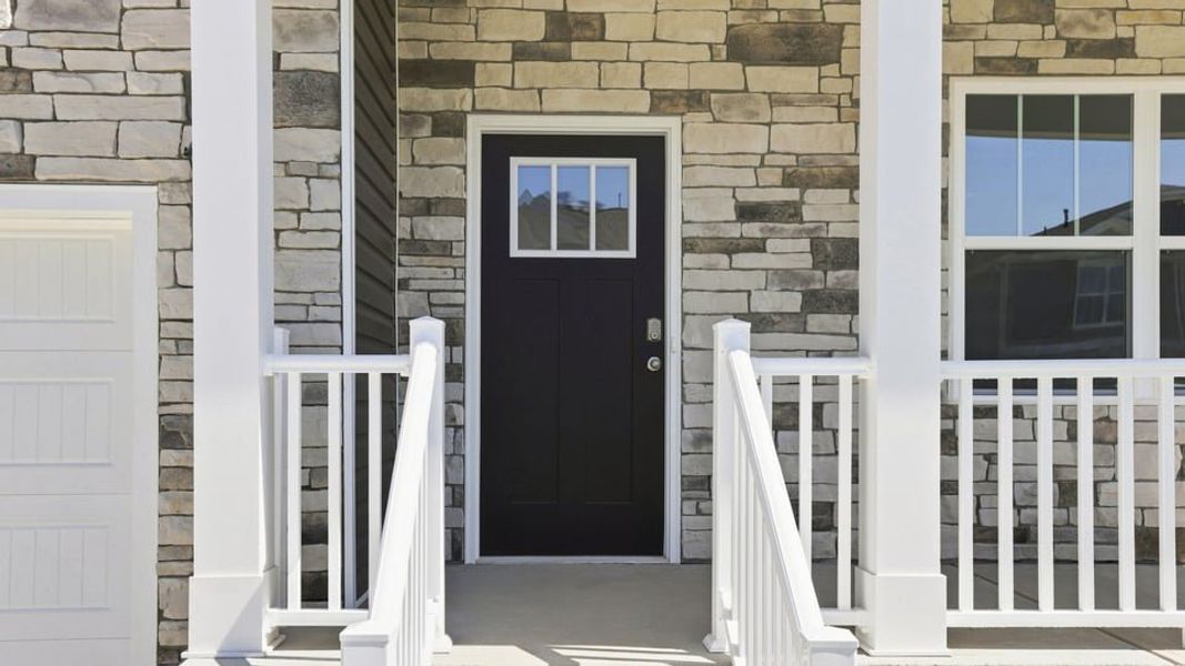 Exterior details and patio area of a home in Spring Ridge, Anderson (Image 3).