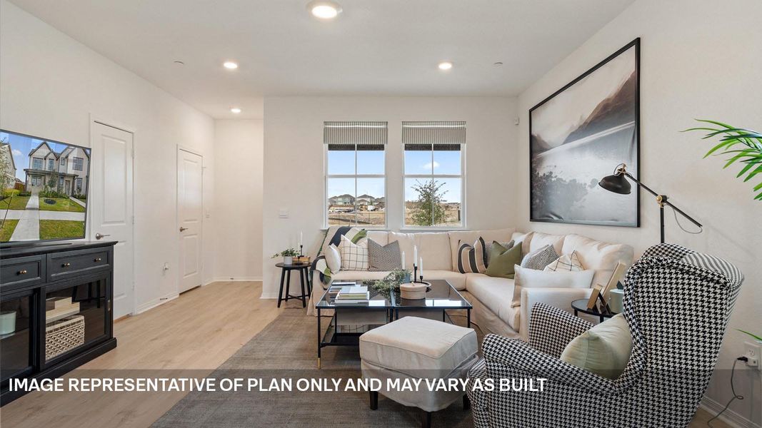 Furnished interior view inside a new home in Avery Centre, Round Rock (Image 6).