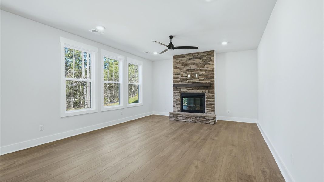 Furnished interior view inside a new home in The Wilds at Cedar Mountain, Asheville (Image 16).
