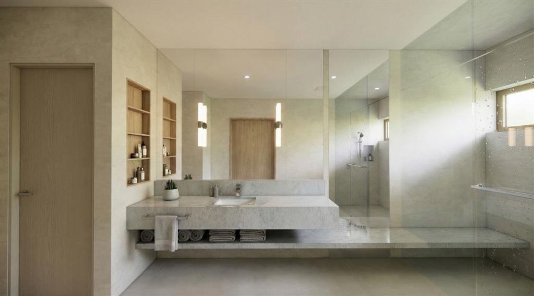 Furnished interior view inside a new home in , Longboat Key (Image 31).