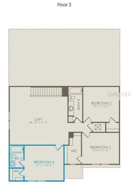 2D floor plan layout of this home in Tohoqua, Kissimmee, FL (Image 3). 2D floor plan layout of this home in Tohoqua, Kissimmee, FL (Image 3).