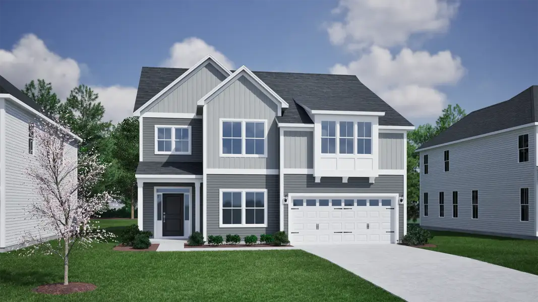 Representative exterior photo of a completed home built from the Saluda II - Vanguard Collection by Mungo Homes in Porter Ridge, Elgin, SC (Image 13).