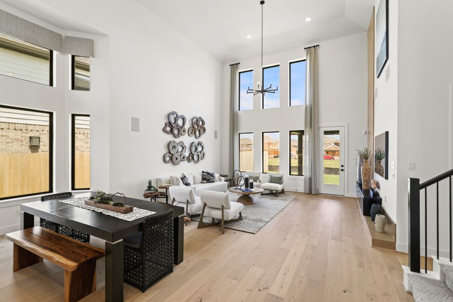 Furnished interior view inside a new home in Harvest Green 50', Richmond (Image 13).
