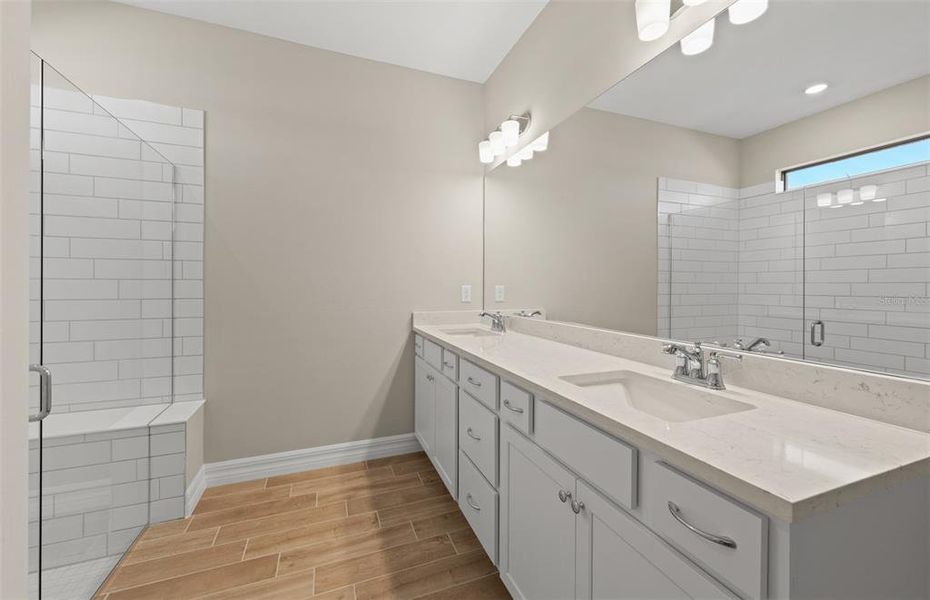Furnished interior view inside a new home in The Strand at Cedar Grove, North Port (Image 12).