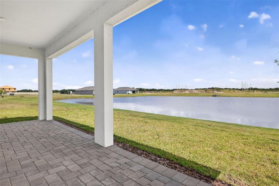 Exterior details and patio area of a home in Crosswind Ranch, Parrish (Image 3). Exterior details and patio area of a home in Crosswind Ranch, Parrish (Image 3).