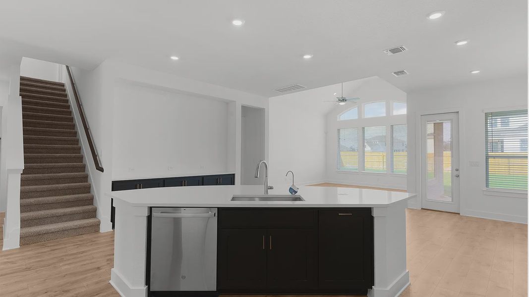 Furnished interior view inside a new home in Santa Rita Ranch, Liberty Hill (Image 7).