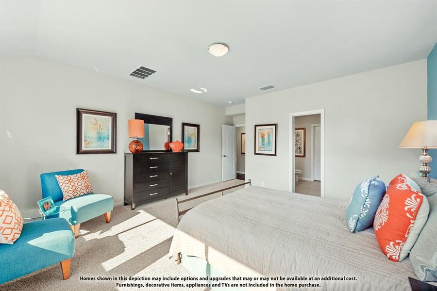 Furnished interior view inside a new home in Bear Creek Elements, Lavon (Image 24).
