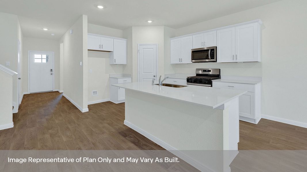 Representative furnished interior of a home built from the The Mitchell by D.R. Horton in Paramount, Kyle (Image 8). Representative furnished interior of a home built from the The Mitchell by D.R. Horton in Paramount, Kyle (Image 8).