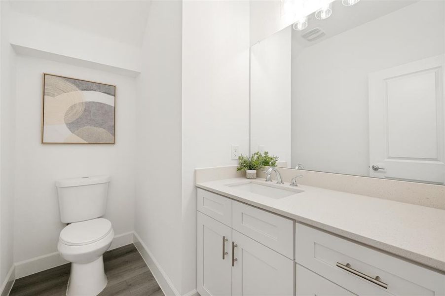 Furnished interior view inside a new home in , The Colony (Image 8).