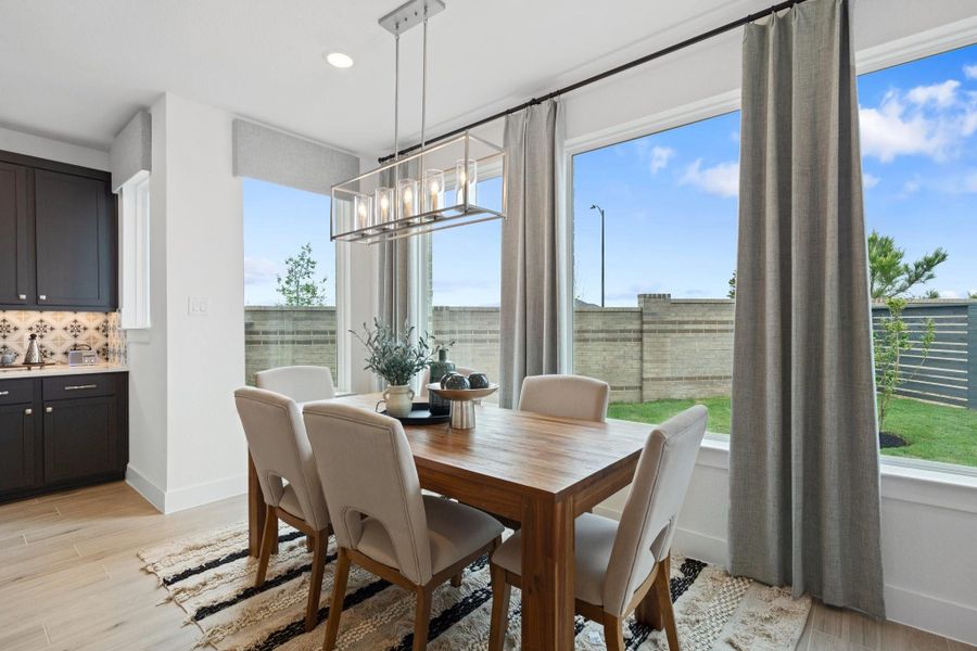Furnished interior view inside a new home in Bridgeland Courtyard, Cypress (Image 9).