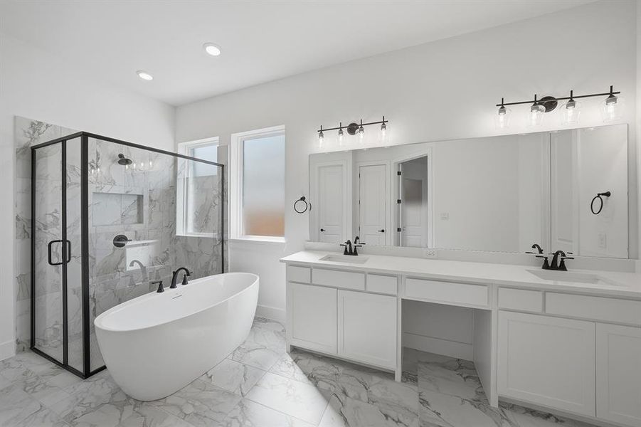 Furnished interior view inside a new home in Tavolo Park, Fort Worth (Image 13).