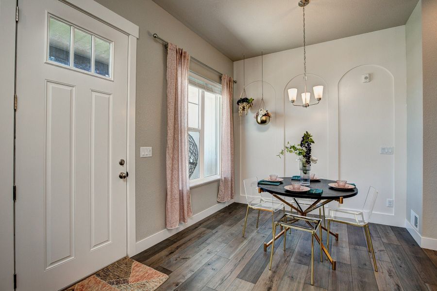 Representative furnished interior of a home built from the The Timberline by Landmark Homes in Highlands at Fox Hill, Longmont (Image 13). Representative furnished interior of a home built from the The Timberline by Landmark Homes in Highlands at Fox Hill, Longmont (Image 13).