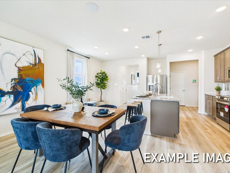 Furnished interior view inside a new home in Agave, San Antonio (Image 13).