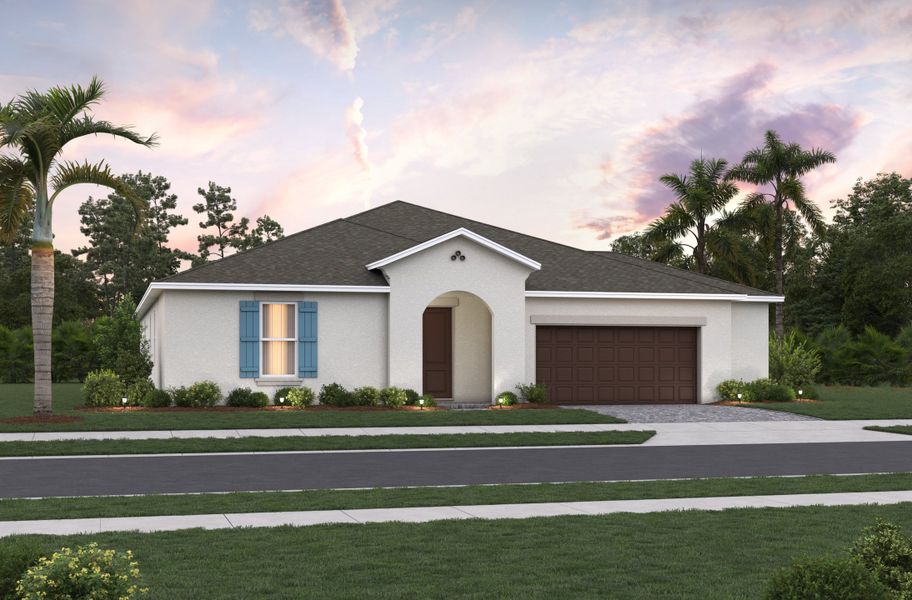 Representative exterior photo of a completed home built from the Radcliff by Beazer Homes in Acuera Estates, Apopka, FL (Image 2).