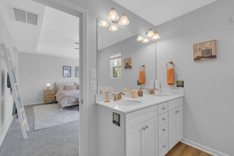 Representative furnished interior of a home built from the Crestfall II by Great Southern Homes in Worthington, Hephzibah (Image 30).