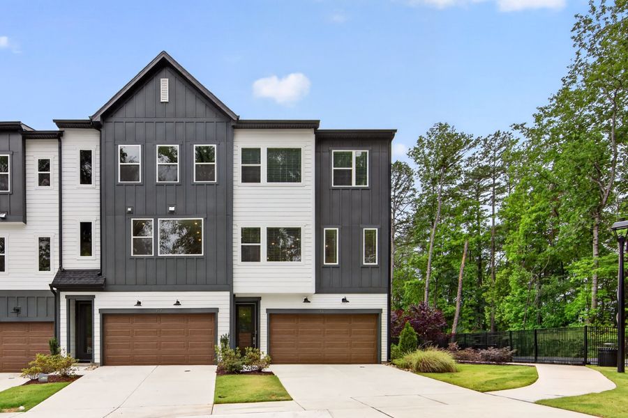 Front exterior of a new home in Archer Row, Charlotte, NC, highlighting curb appeal (Image 1). Front exterior of a new home in Archer Row, Charlotte, NC, highlighting curb appeal (Image 1).