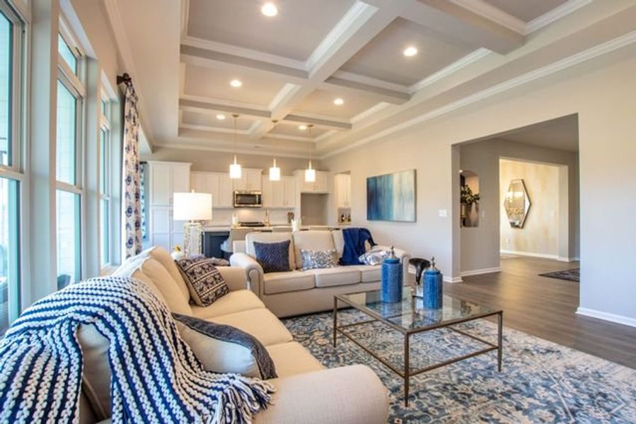 Representative furnished interior of a home built from the Brodrick by True Homes in Heritage Hall, Statesville (Image 6).