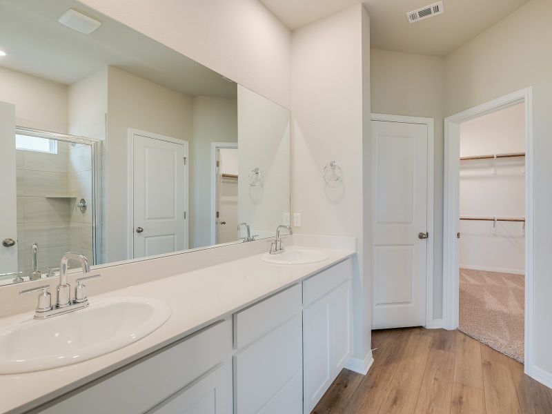 Furnished interior view inside a new home in Turner's Crossing - Reserve Collection, Buda (Image 4).
