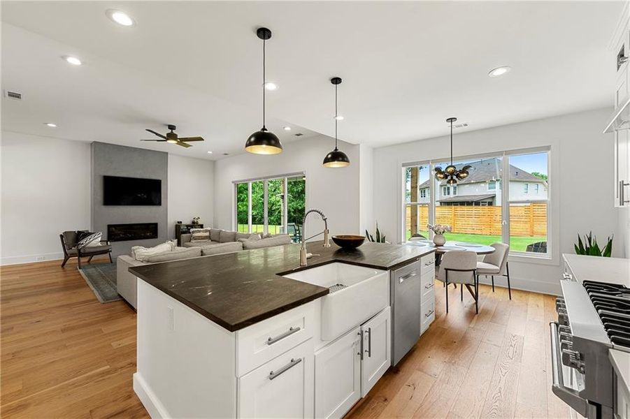 Furnished interior view inside a new home in , Dacula (Image 45).
