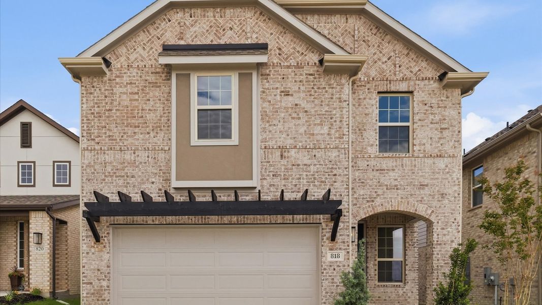 Front exterior of a new home in Westridge Journey, Princeton, TX, highlighting curb appeal (Image 22).