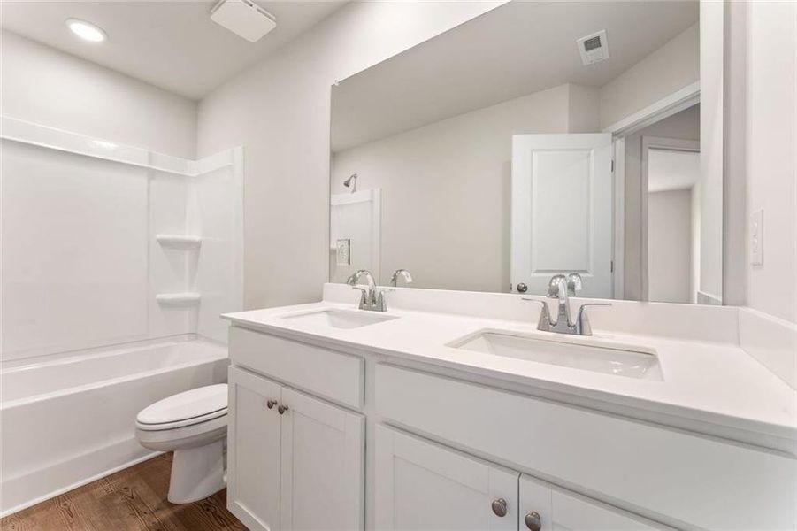 Furnished interior view inside a new home in Magnolia Square, Austell (Image 8). Furnished interior view inside a new home in Magnolia Square, Austell (Image 8).