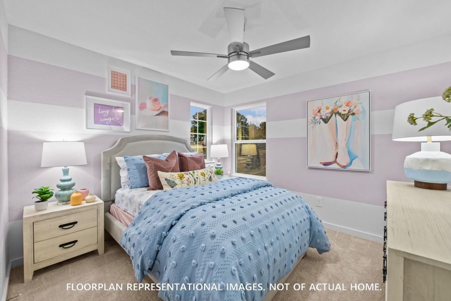 Furnished interior view inside a new home in Sorella, Tomball (Image 7).