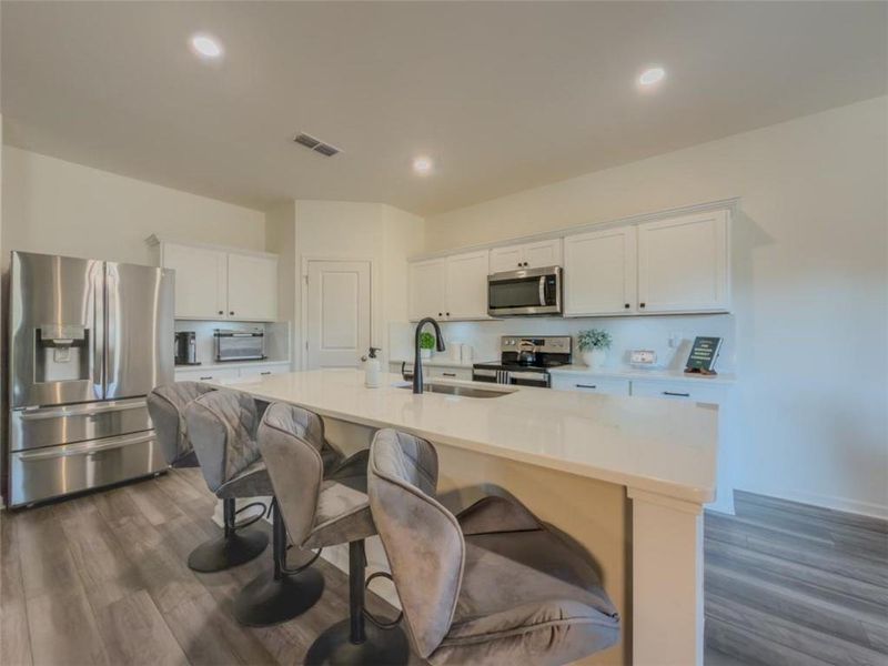 Furnished interior view inside a new home in Bentwater, Hoschton (Image 14). Furnished interior view inside a new home in Bentwater, Hoschton (Image 14).