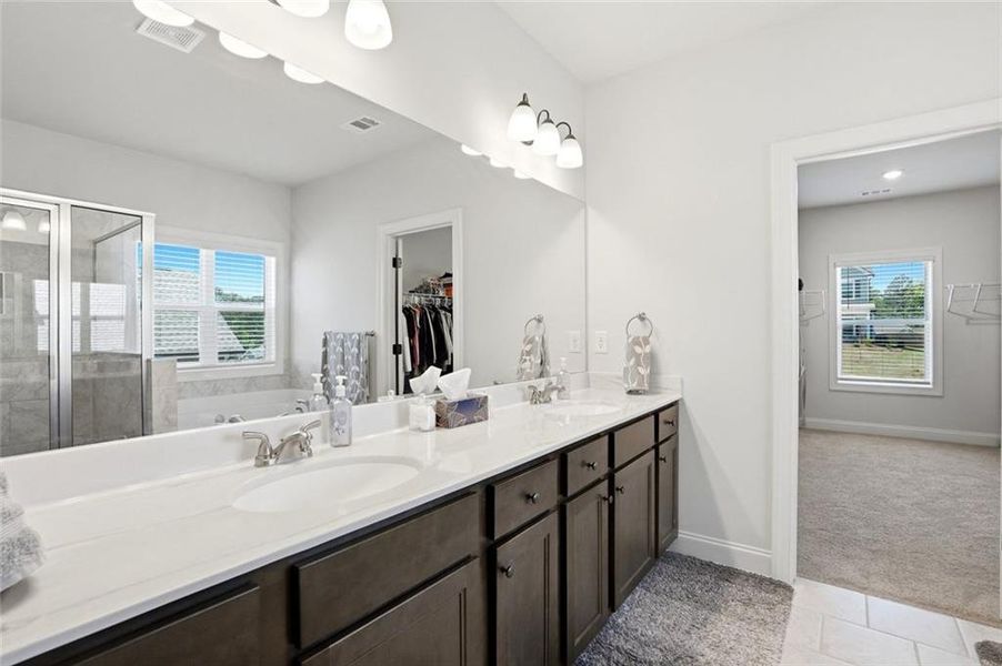 Furnished interior view inside a new home in Calgary Downs, Winder (Image 22). Furnished interior view inside a new home in Calgary Downs, Winder (Image 22).