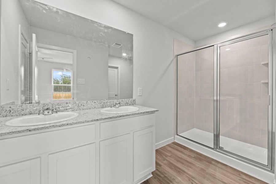 Furnished interior view inside a new home in Crockett Meadows, Cut and Shoot (Image 6).