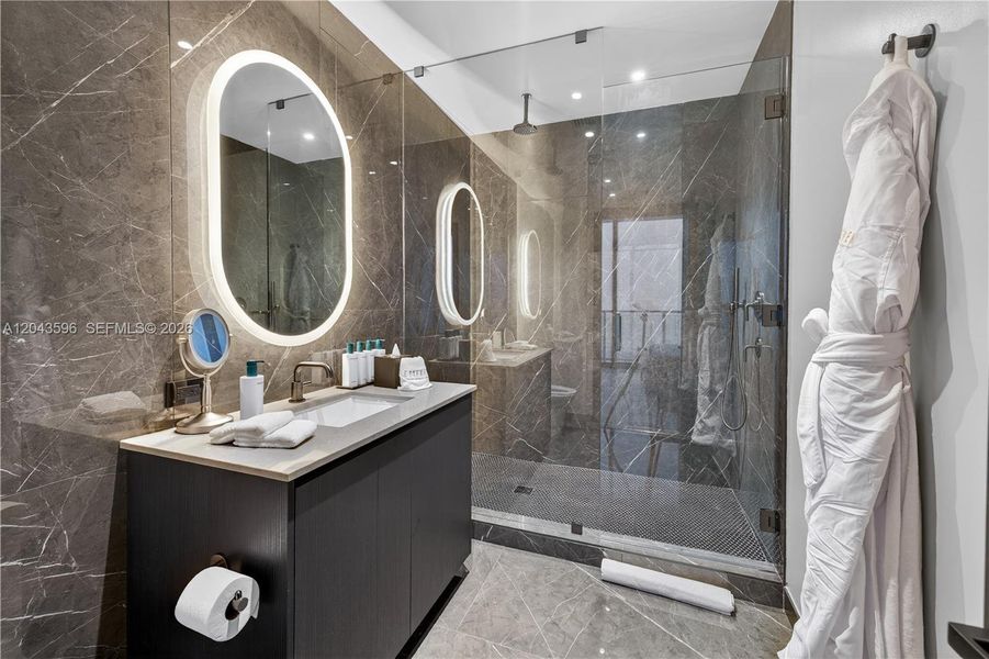 Furnished interior view inside a new home in , Miami (Image 13). Furnished interior view inside a new home in , Miami (Image 13).