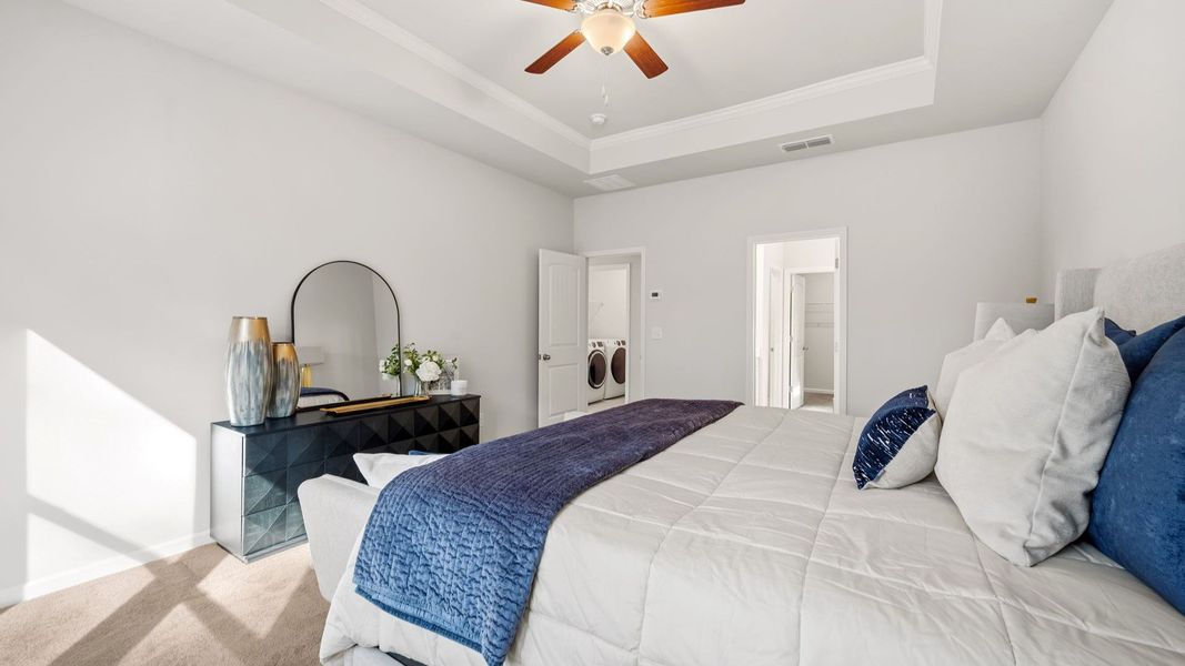 Representative furnished interior of a home built from the Lassiter by DRB Homes in Hamilton Lakes, Lawrenceville (Image 17).