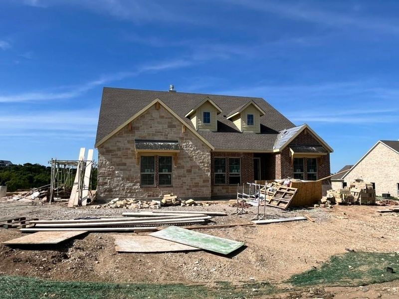 In-progress construction of a new home in Eagle Ridge Estates, Weatherford, TX (Image 4).