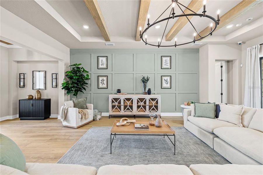 Furnished interior view inside a new home in , Tarpon Springs (Image 50). Furnished interior view inside a new home in , Tarpon Springs (Image 50).