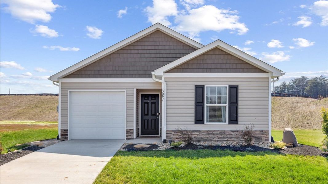 Representative exterior photo of a completed home built from the Sullivan by D.R. Horton in Fieldcrest Acres, Blountville, TN (Image 21).
