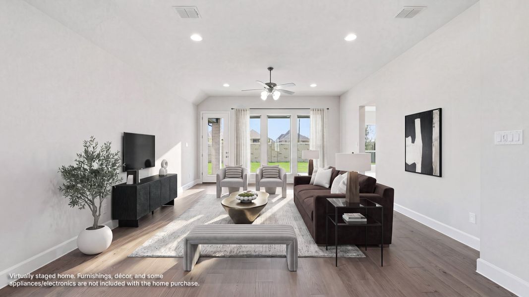 Furnished interior view inside a new home in Trinity Falls, McKinney (Image 9).