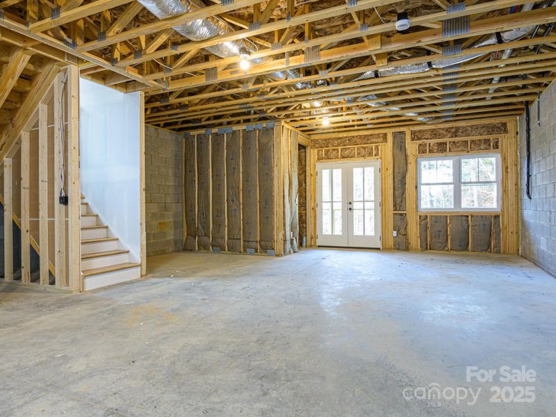 Unfinished Basement with Potential for Extra Square Footage