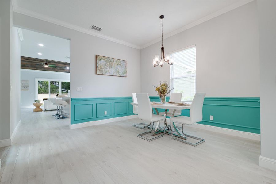 Furnished interior view inside a new home in , Vero Beach (Image 25). Furnished interior view inside a new home in , Vero Beach (Image 25).