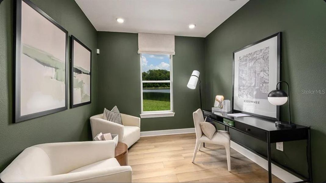 Furnished interior view inside a new home in Westview Community Group Page, Kissimmee (Image 6).