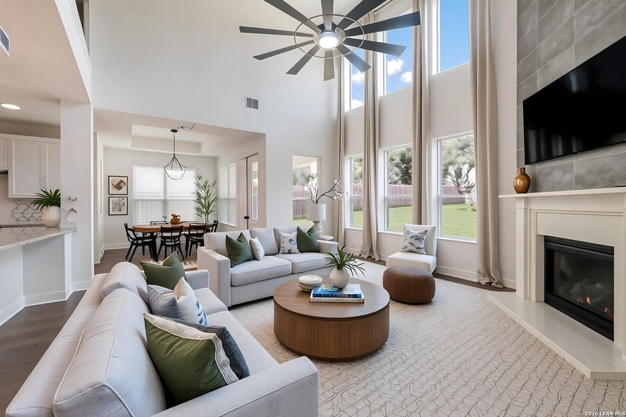 Furnished interior view inside a new home in , Boerne (Image 13).