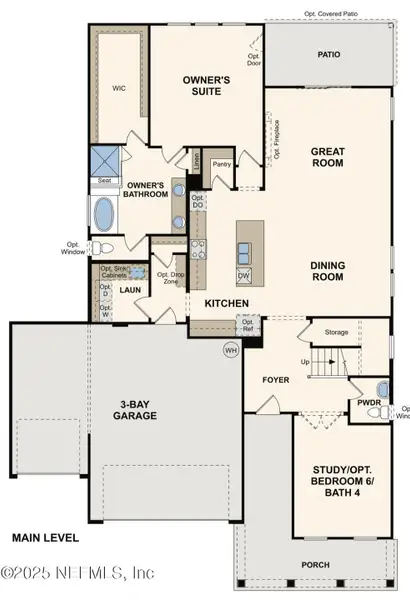 2D floor plan layout of this home in , Flagler Beach, FL (Image 4). 2D floor plan layout of this home in , Flagler Beach, FL (Image 4).