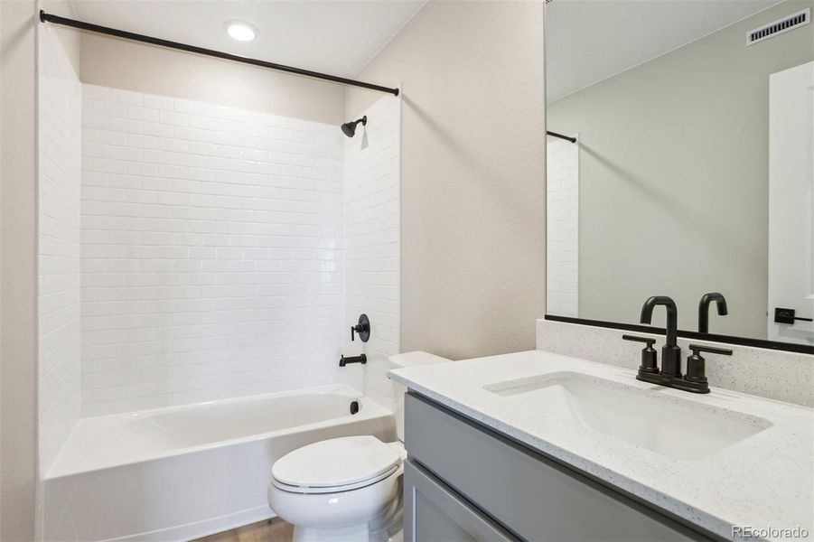 Furnished interior view inside a new home in Second Creek Farm, Commerce City (Image 4). Furnished interior view inside a new home in Second Creek Farm, Commerce City (Image 4).