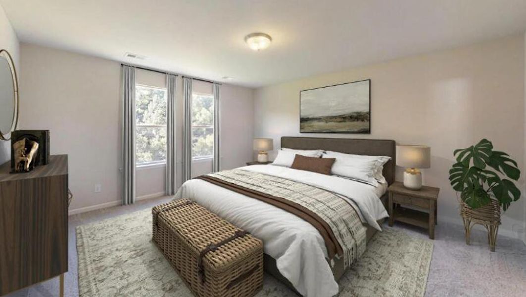 Furnished interior view inside a new home in , Ravenel (Image 10).