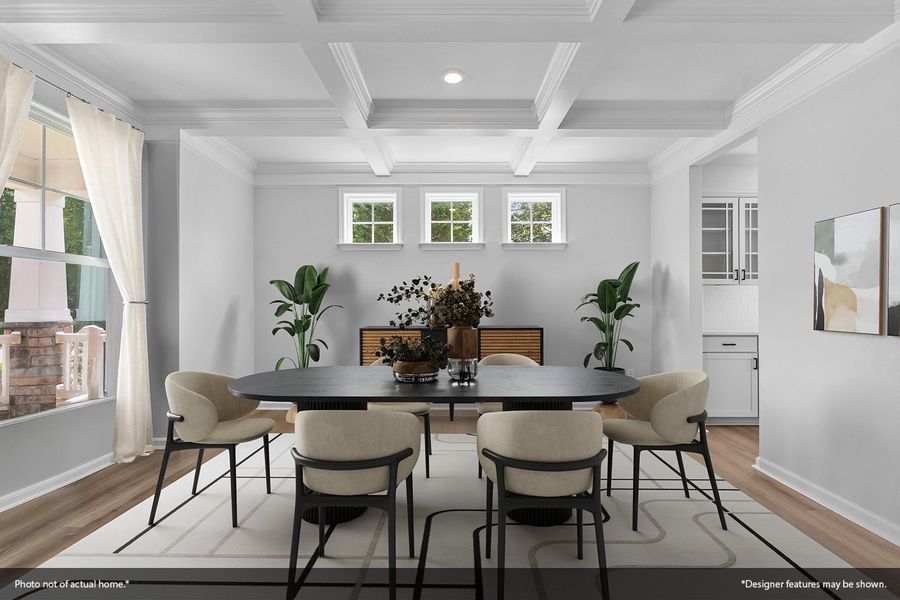 Furnished interior view inside a new home in Hanes Lake, Winston-Salem (Image 6). Furnished interior view inside a new home in Hanes Lake, Winston-Salem (Image 6).