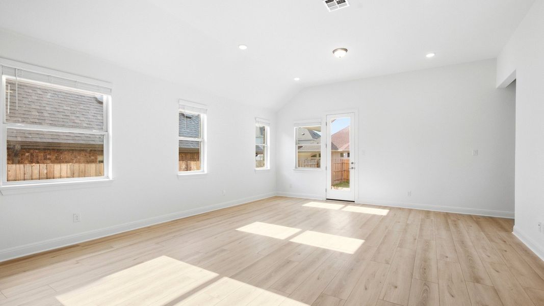 Furnished interior view inside a new home in Sunfield, Buda (Image 26). Furnished interior view inside a new home in Sunfield, Buda (Image 26).